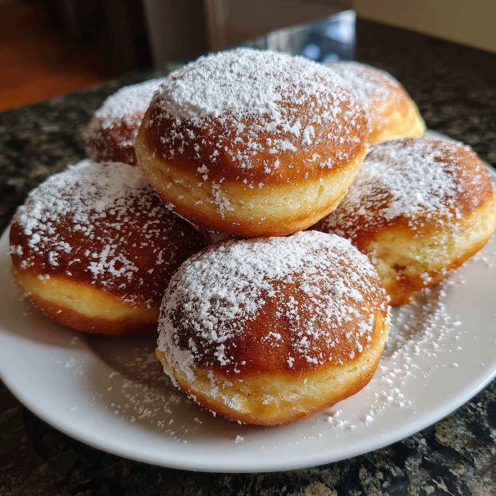 Quarkbällchen mit Joghurtteig