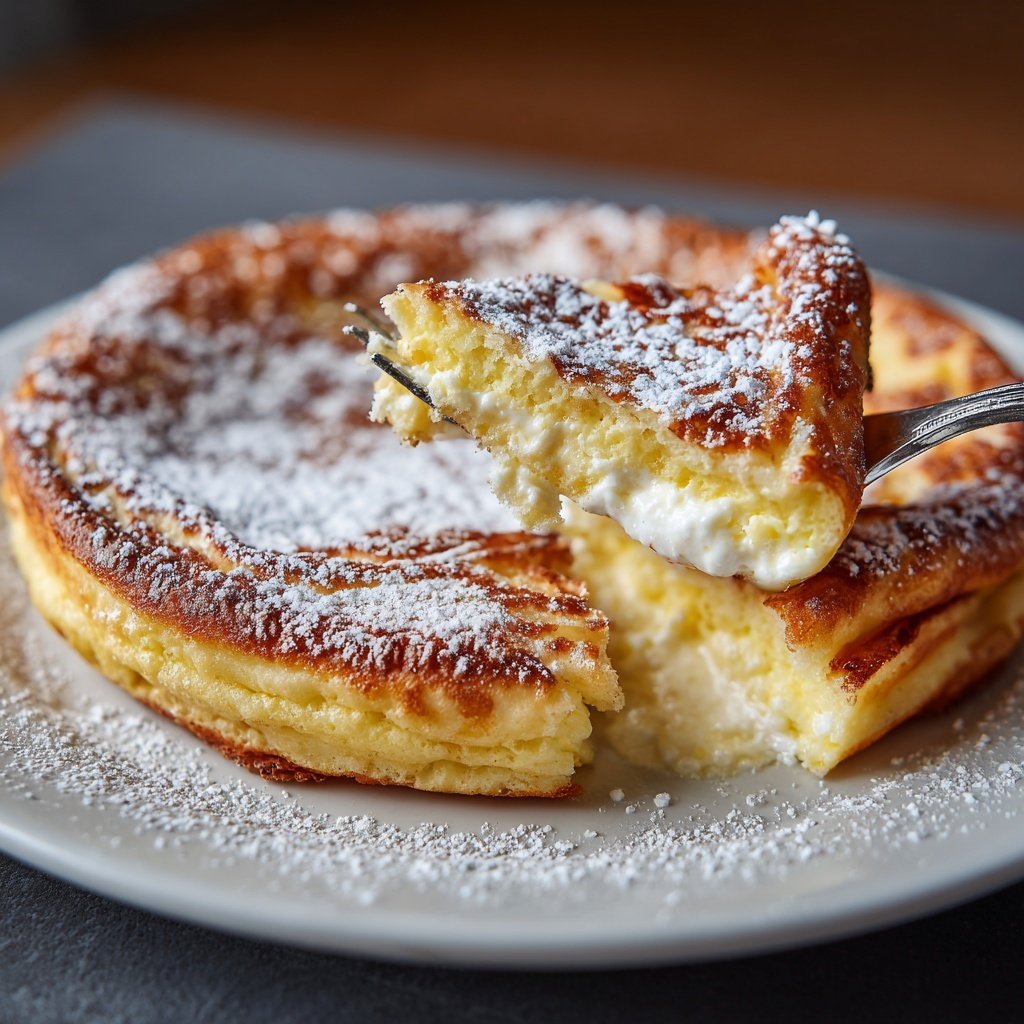 Pfannkuchen mit Quarkfüllung