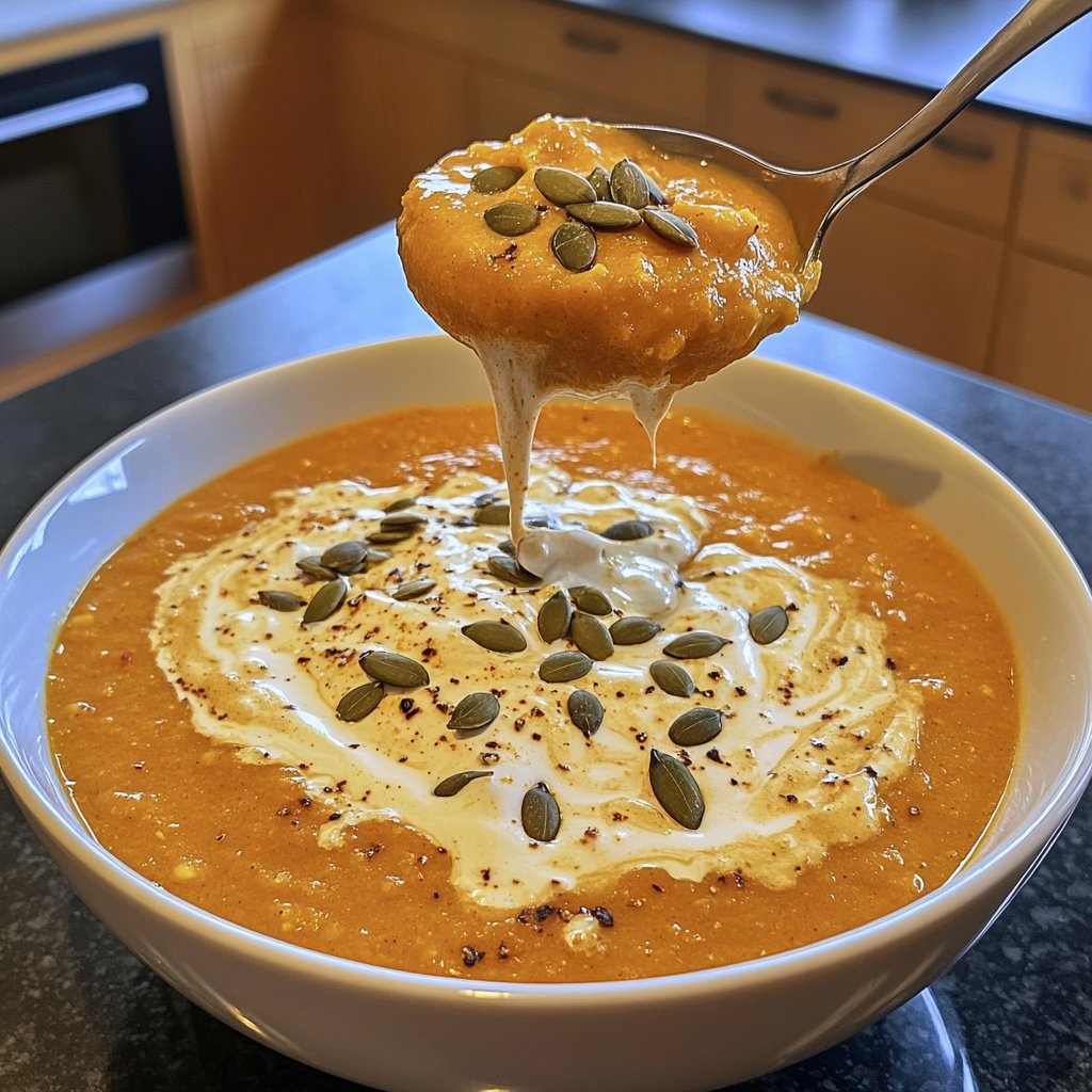 Kürbissuppe aus dem Ofen