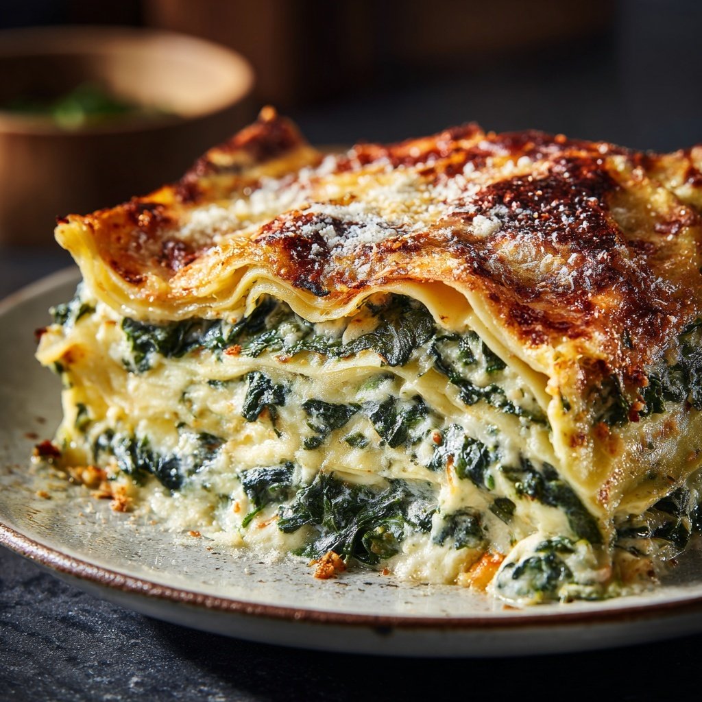 Lasagne mit Spinat und Ricotta
