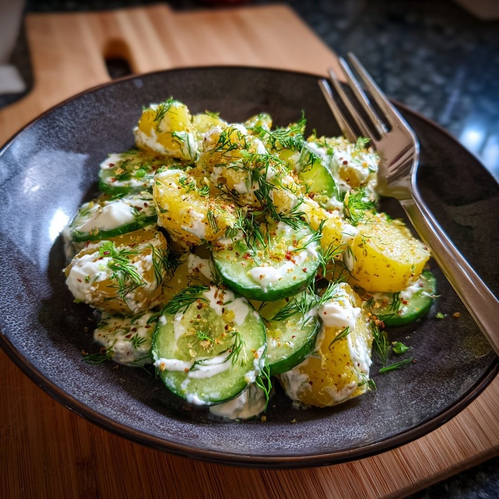 Kartoffel Gurken Salat Zum Grillen Mit Dill