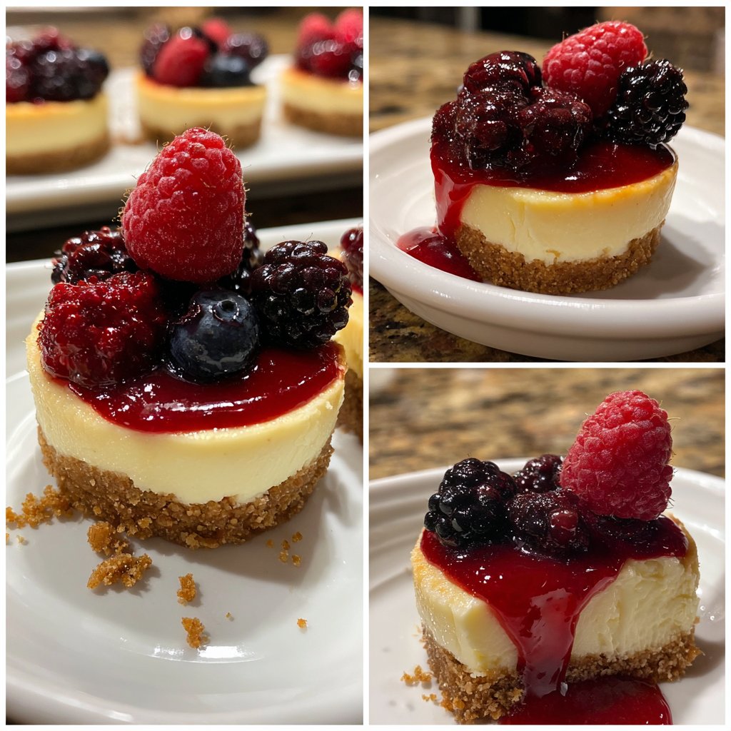 Mini-Cheesecakes mit Beeren