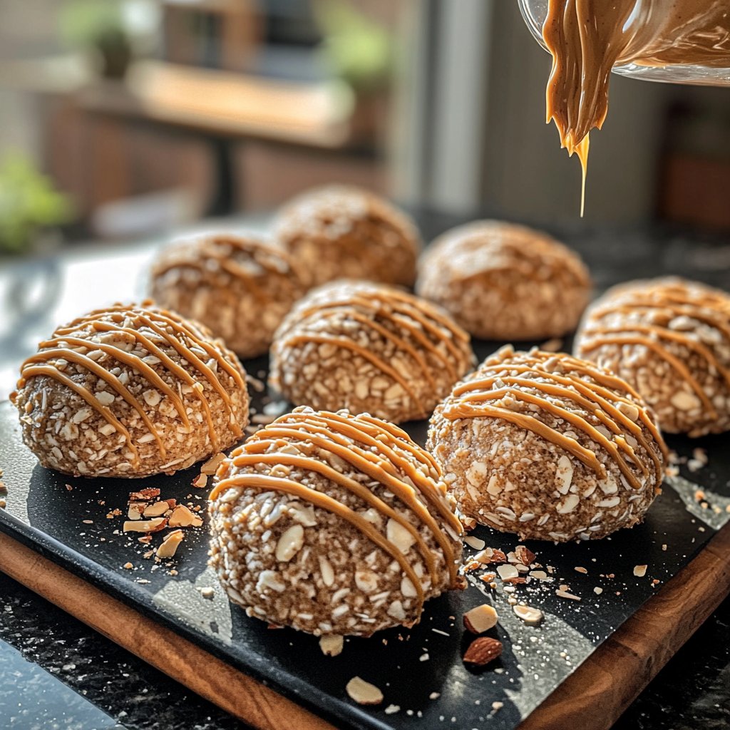 Protein Bällchen mit Mandelmus