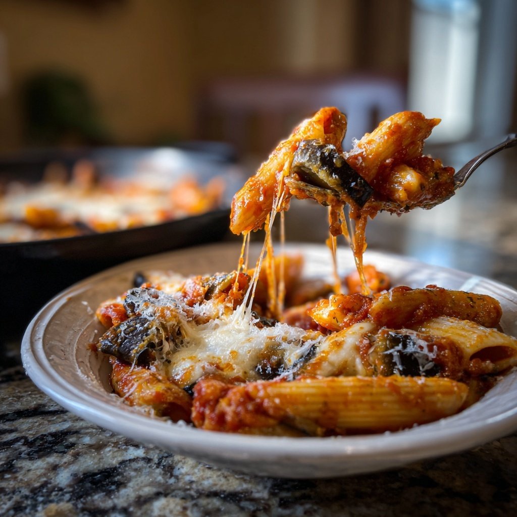 Internationale Küche Italienische Pasta alla Norma