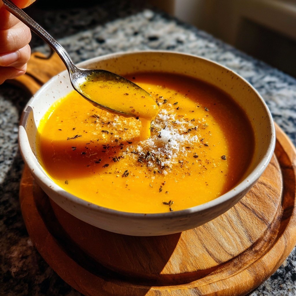 Kürbissuppe mit Muskat