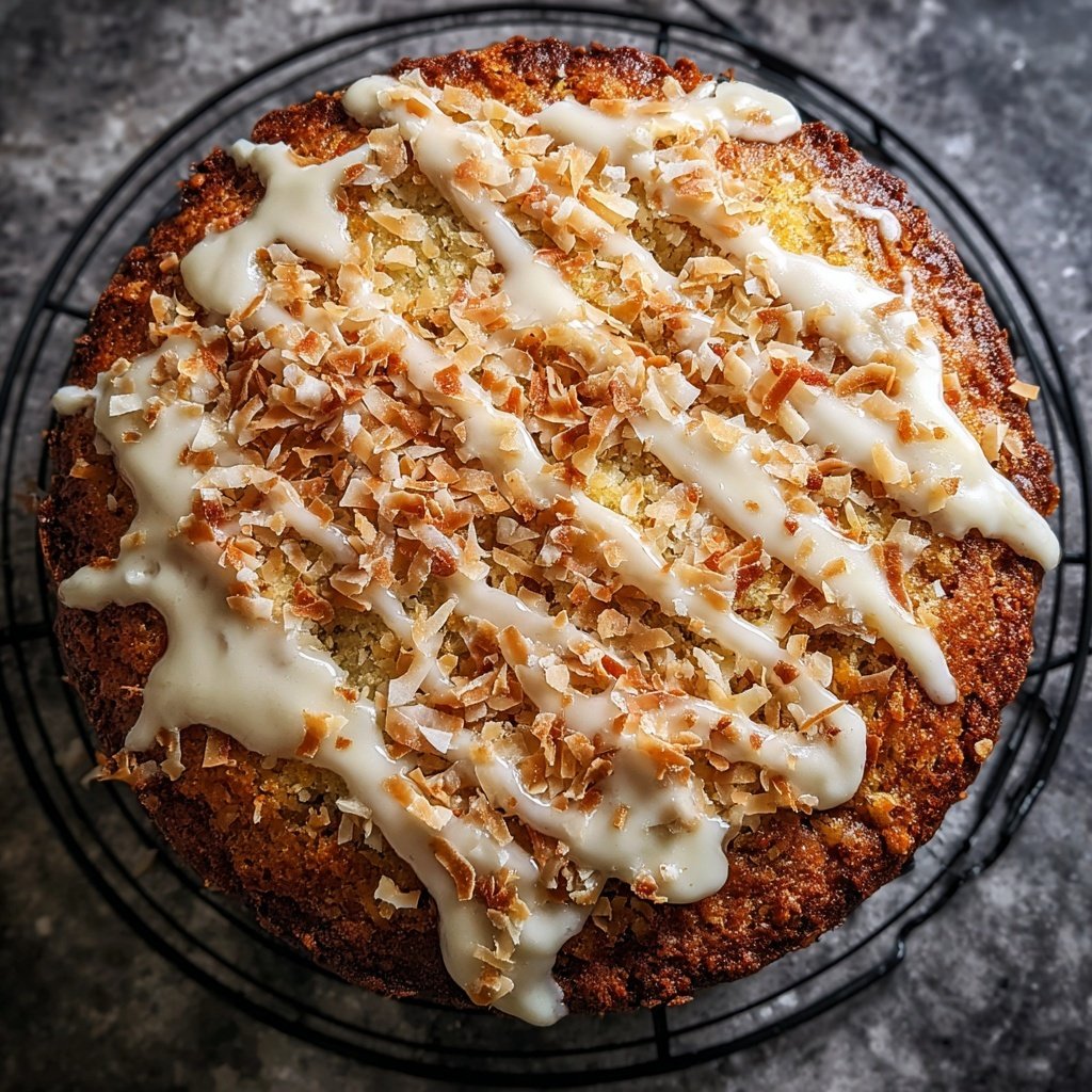 Karottenkuchen Mit Kokosraspeln