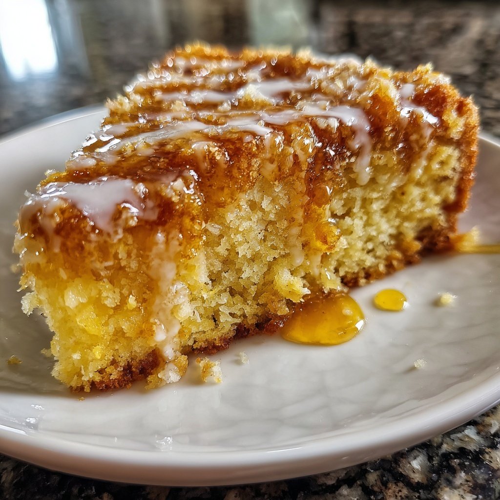 Zitronenkuchen mit Honig