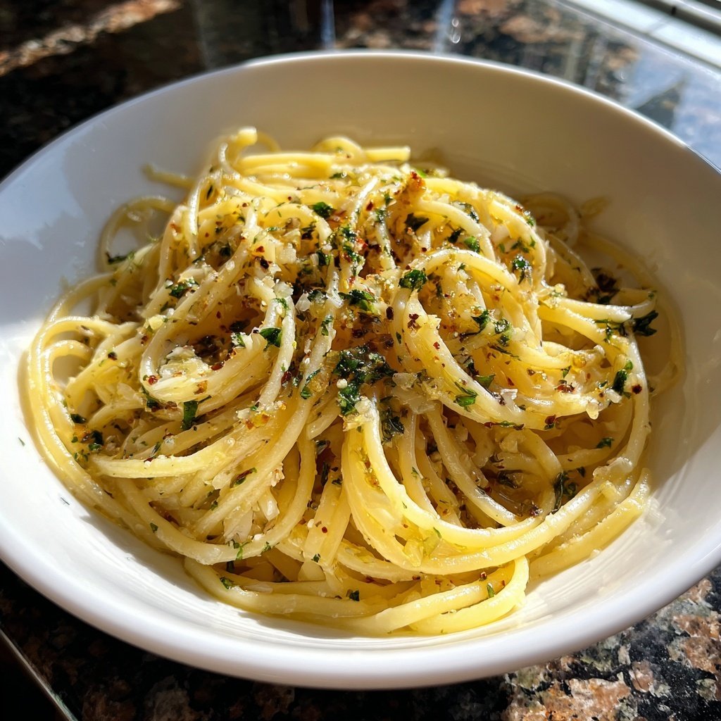 Schnell & Einfach 15-Minuten Knoblauchpasta